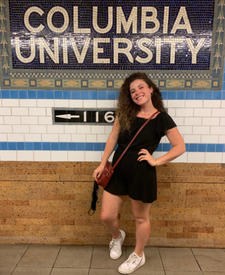 Daniella Coen '24GS at the 116th Columbia subway stop