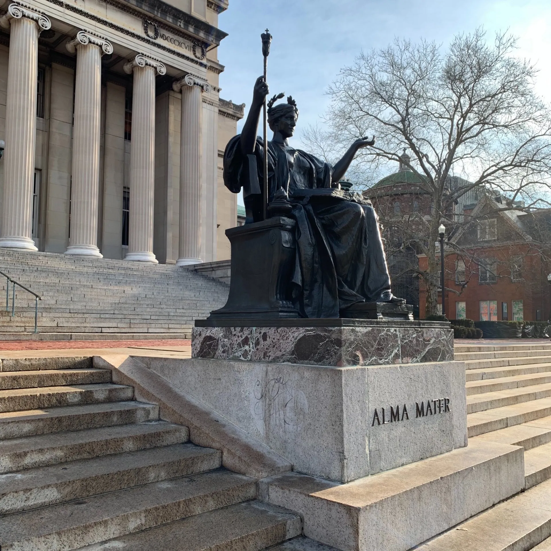 Alma Mater statue at Columbia University