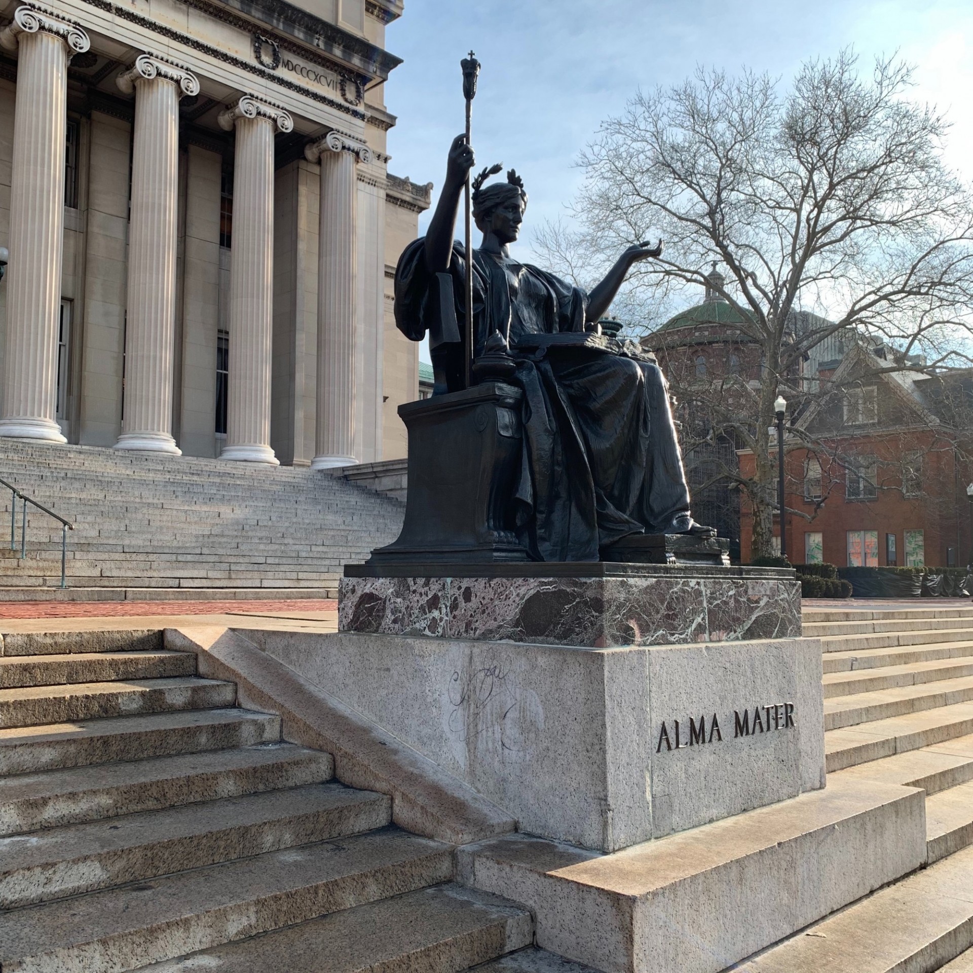 Alma Mater statue at Columbia University
